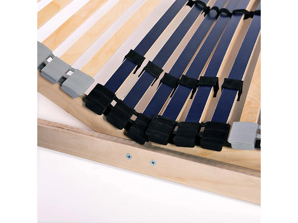 Cadre à lattes 80x200 42 lattes hêtre massif et bouleau