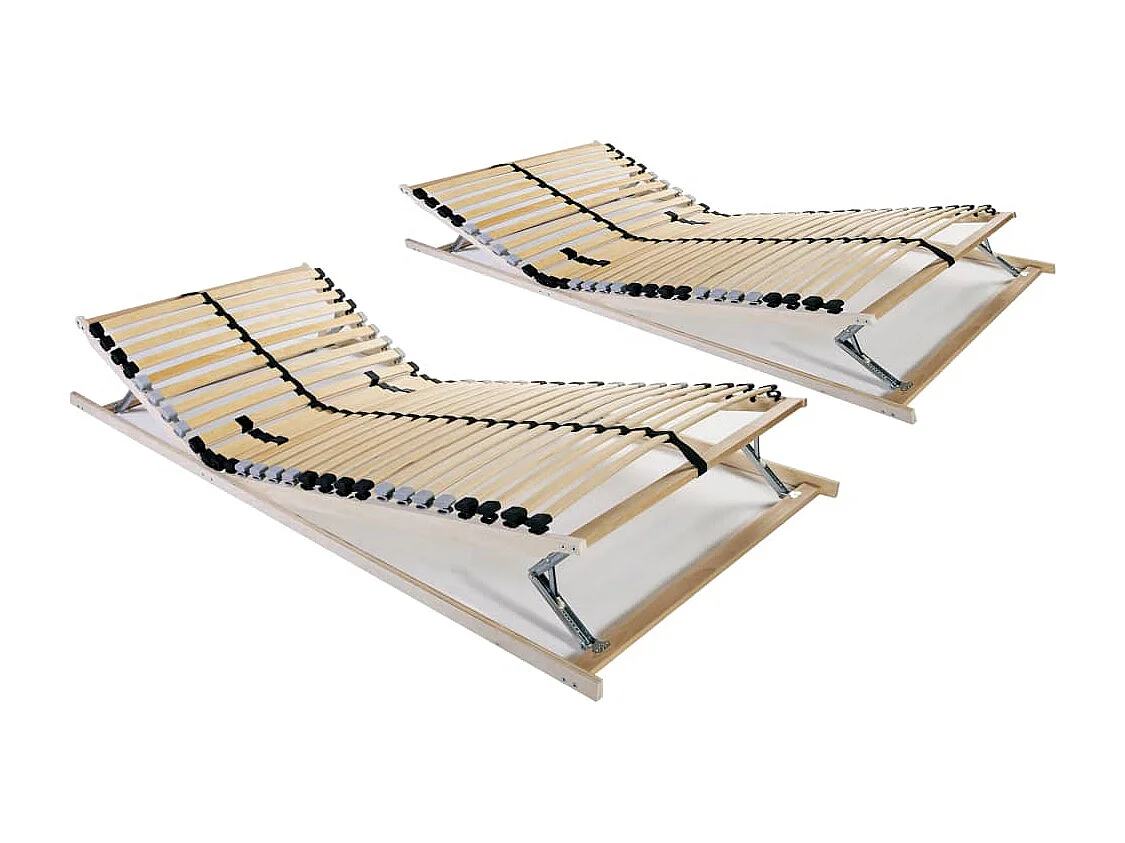 Lattenbodems 2 st met 28 latten 7 zones 70x200 cm