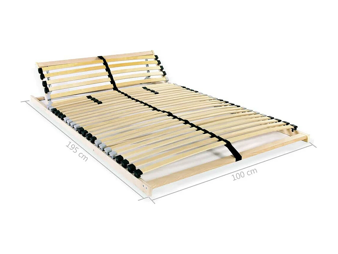 Lattenbodem met 28 latten 7 zones 100x200 cm