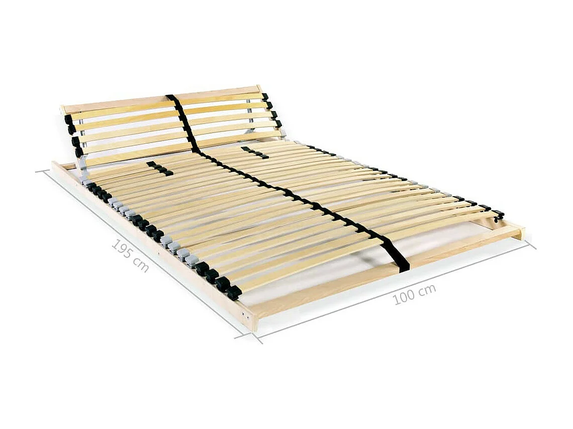 Lattenbodem met 28 latten 7 zones 100x200 cm