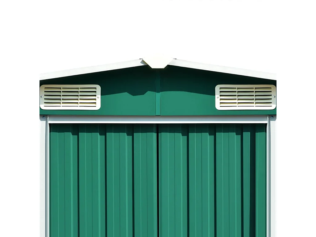 Abri de jardin Vert 257x990x181 Acier galvanisé