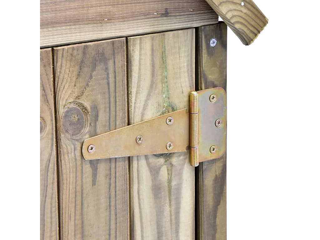 Abri à outils de jardin avec porte 77x28x178 Pinède imprégnée