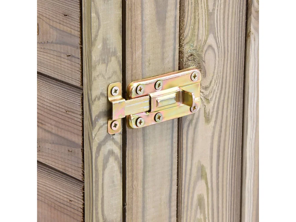 Abri à outils de jardin avec porte 77x28x178 Pinède imprégnée