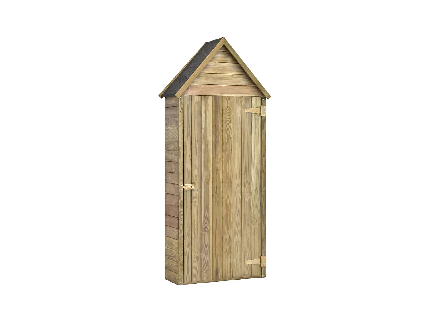 Abri à outils de jardin avec porte 77x28x178 Pinède imprégnée