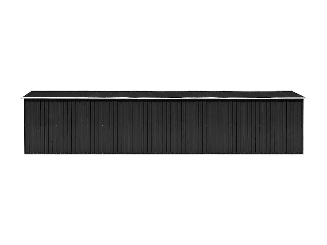 Abri de jardin Anthracite 257x990x181 Acier galvanisé