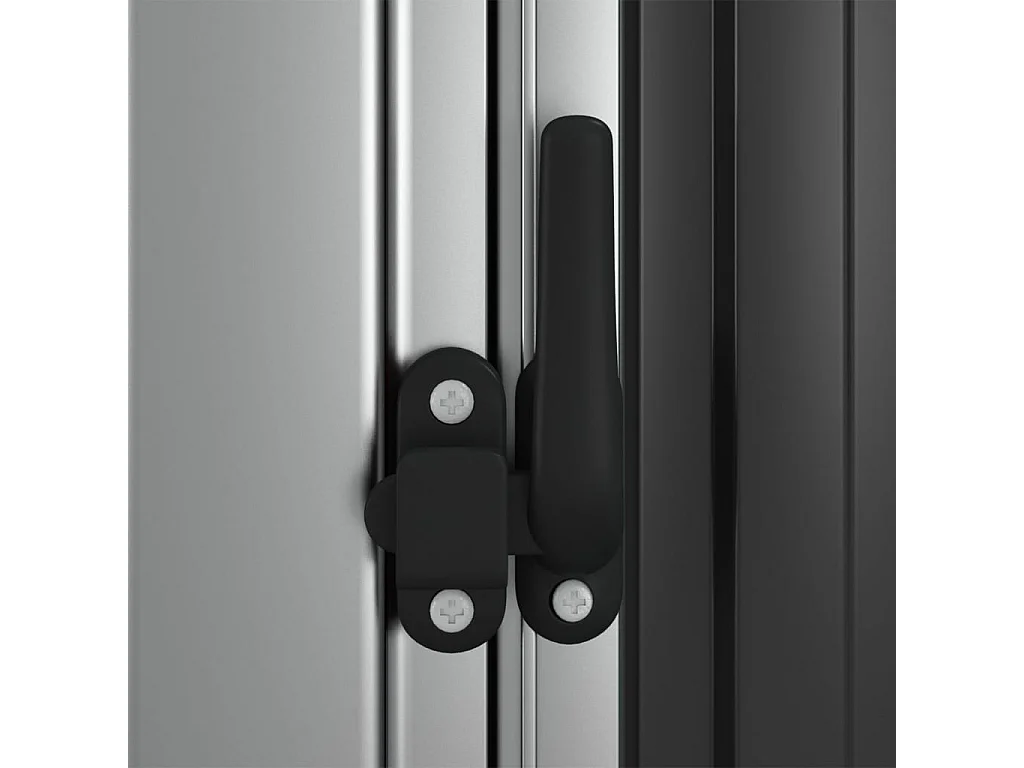 Abri de jardin Anthracite 118,5x97x209,5 Acier galvanisé