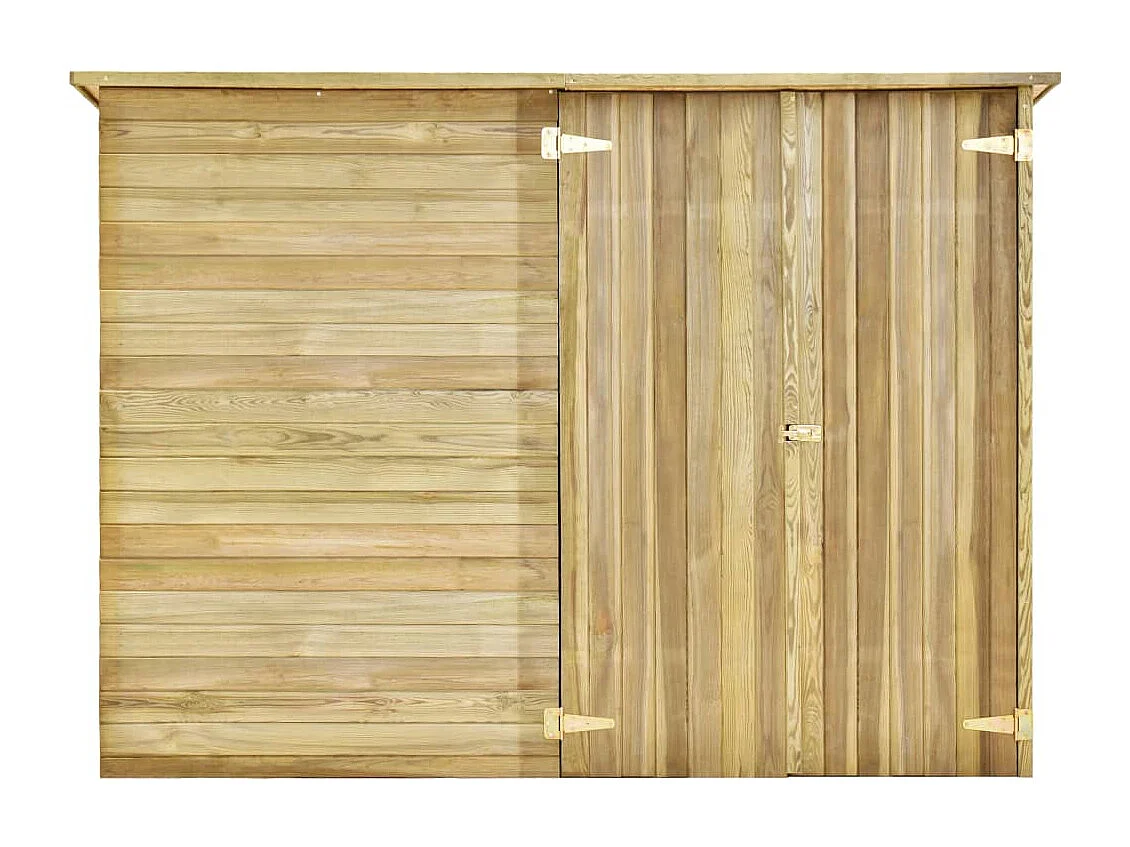 Abri à vélo de jardin 232x110x170 Bois de pin imprégné