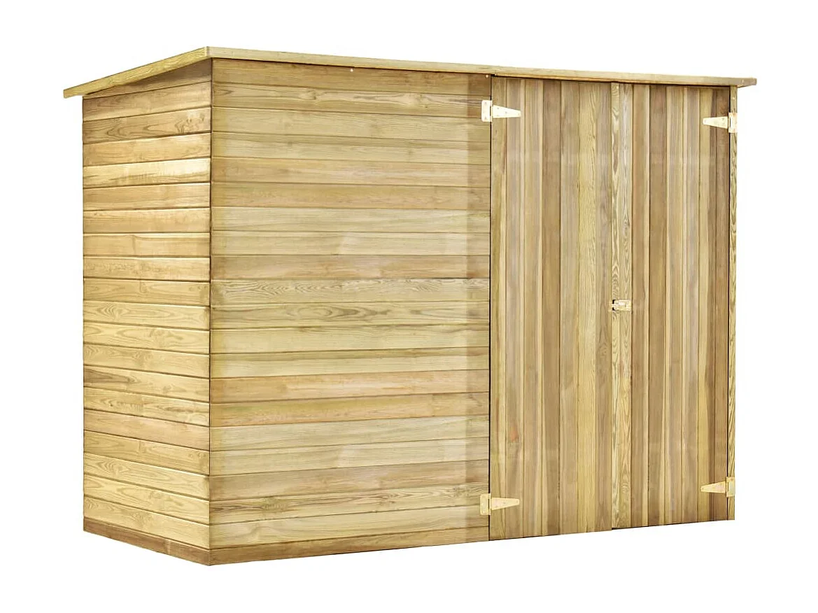 Abri à vélo de jardin 232x110x170 Bois de pin imprégné