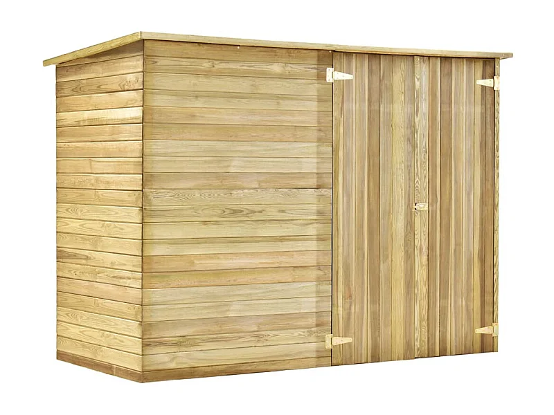 Abri à vélo de jardin 232x110x170 Bois de pin imprégné