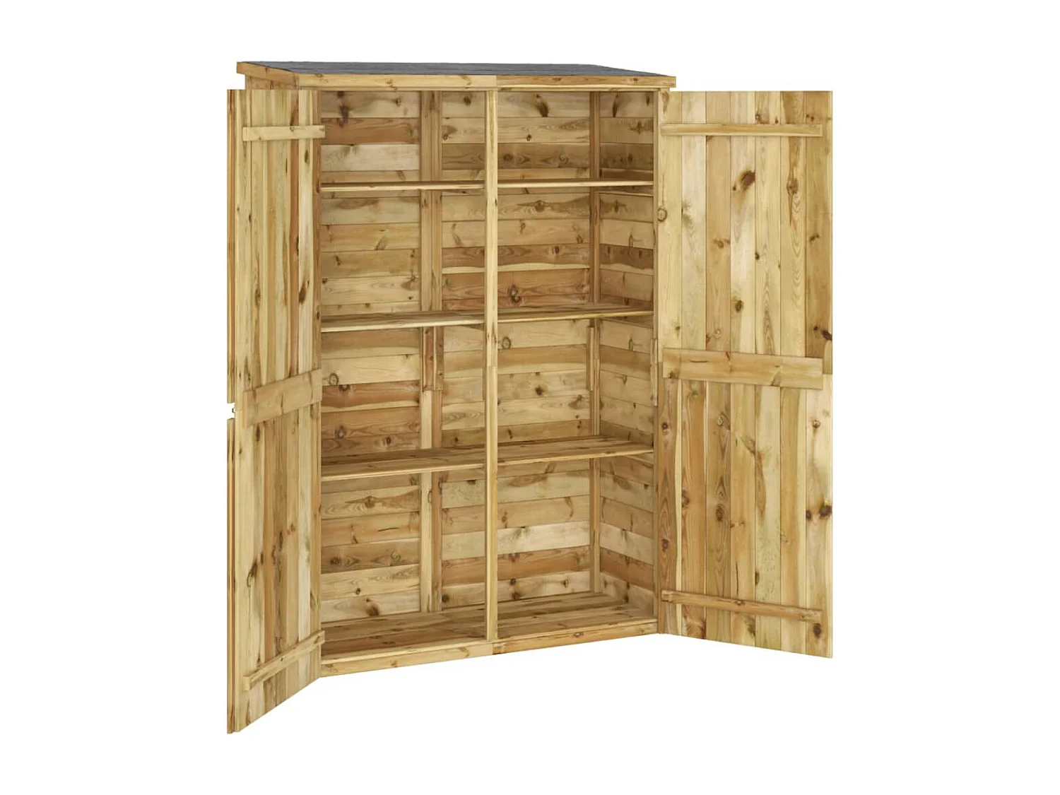 Abri à outils de jardin 123x50x171 Bois de pin imprégné