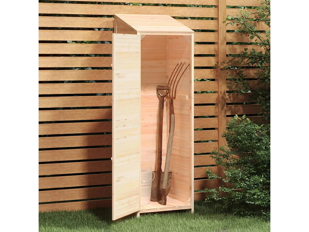 Remise de jardin 55x52x174,5 Bois de sapin solide