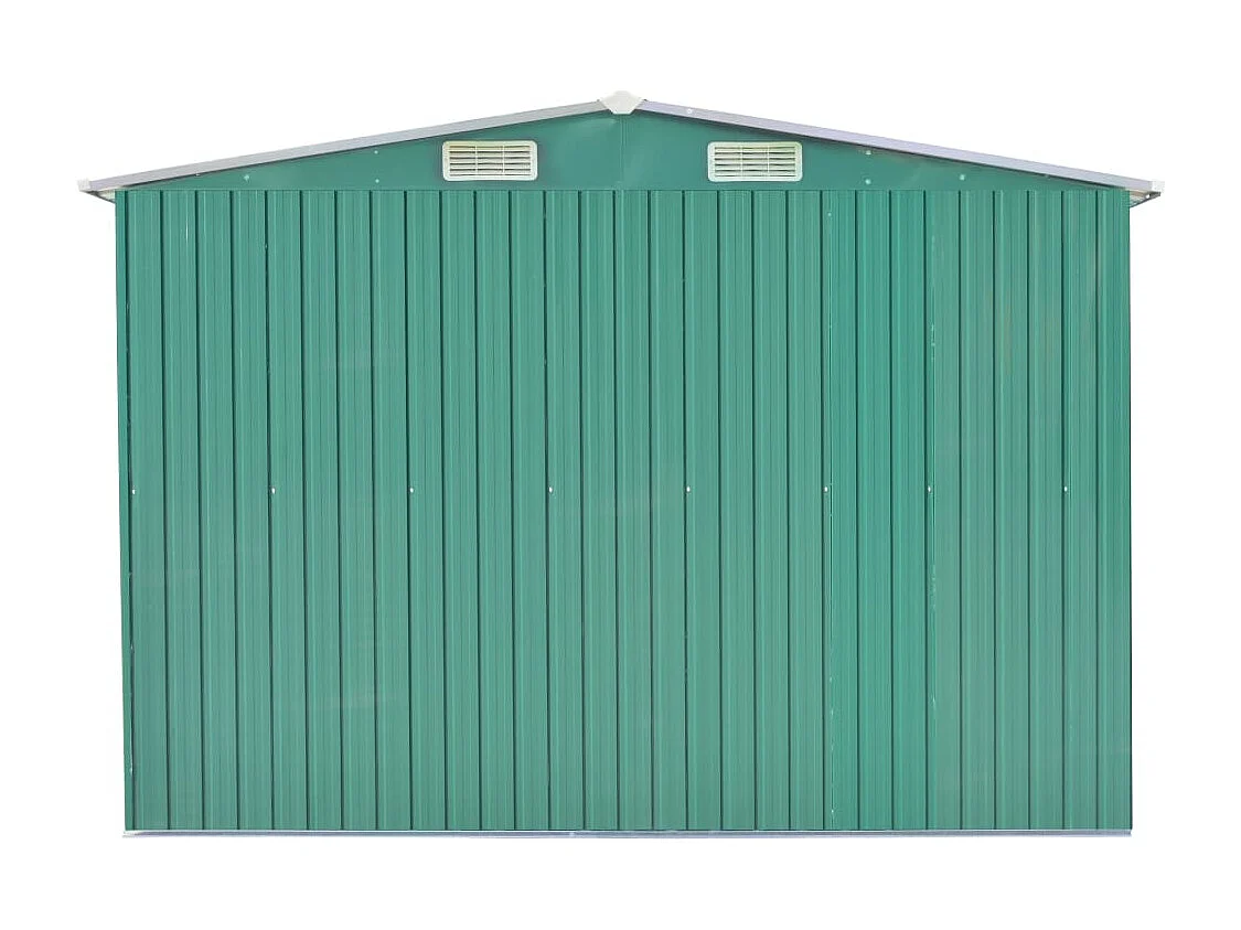 Abri de jardin 257x392x181 Métal Vert