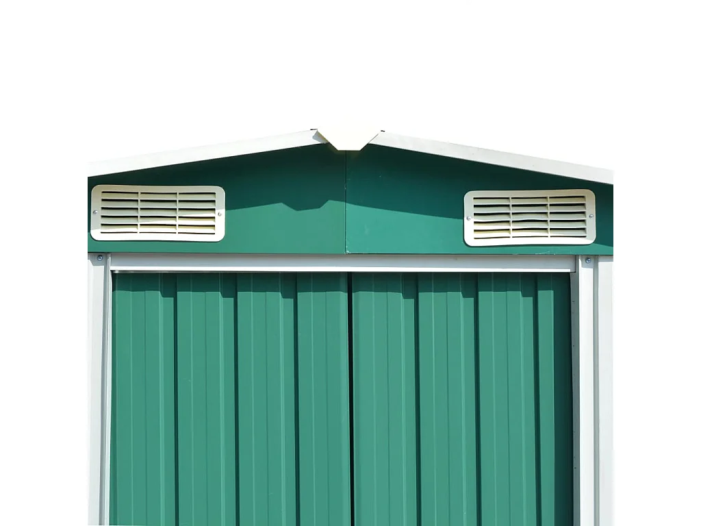 Abri de jardin 257x392x181 Métal Vert
