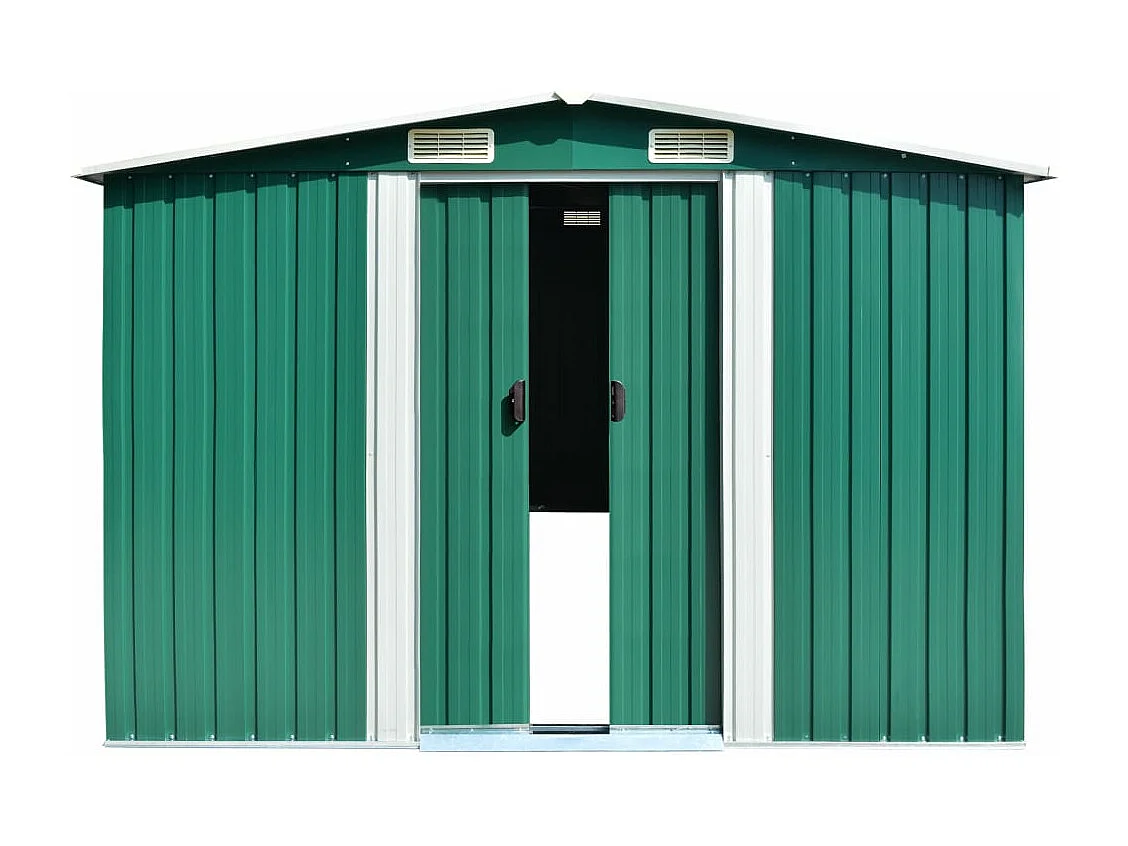 Abri de jardin 257 x 298x178 Métal Vert