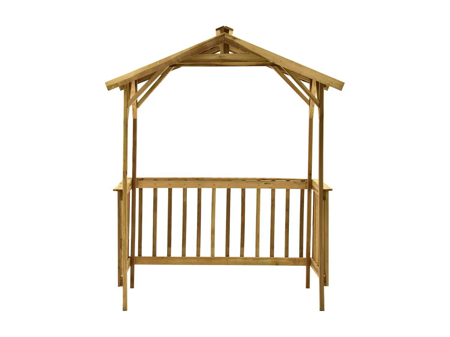 Abri de barbecue 163,5x93x210 Bois de pin imprégné