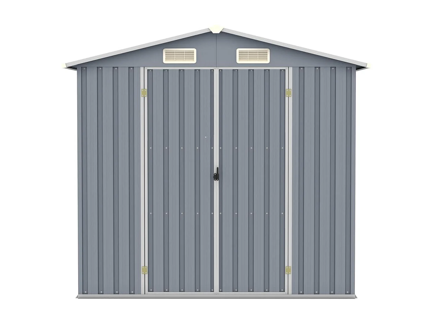 Abri de jardin Gris 205x129x183 Acier galvanisé