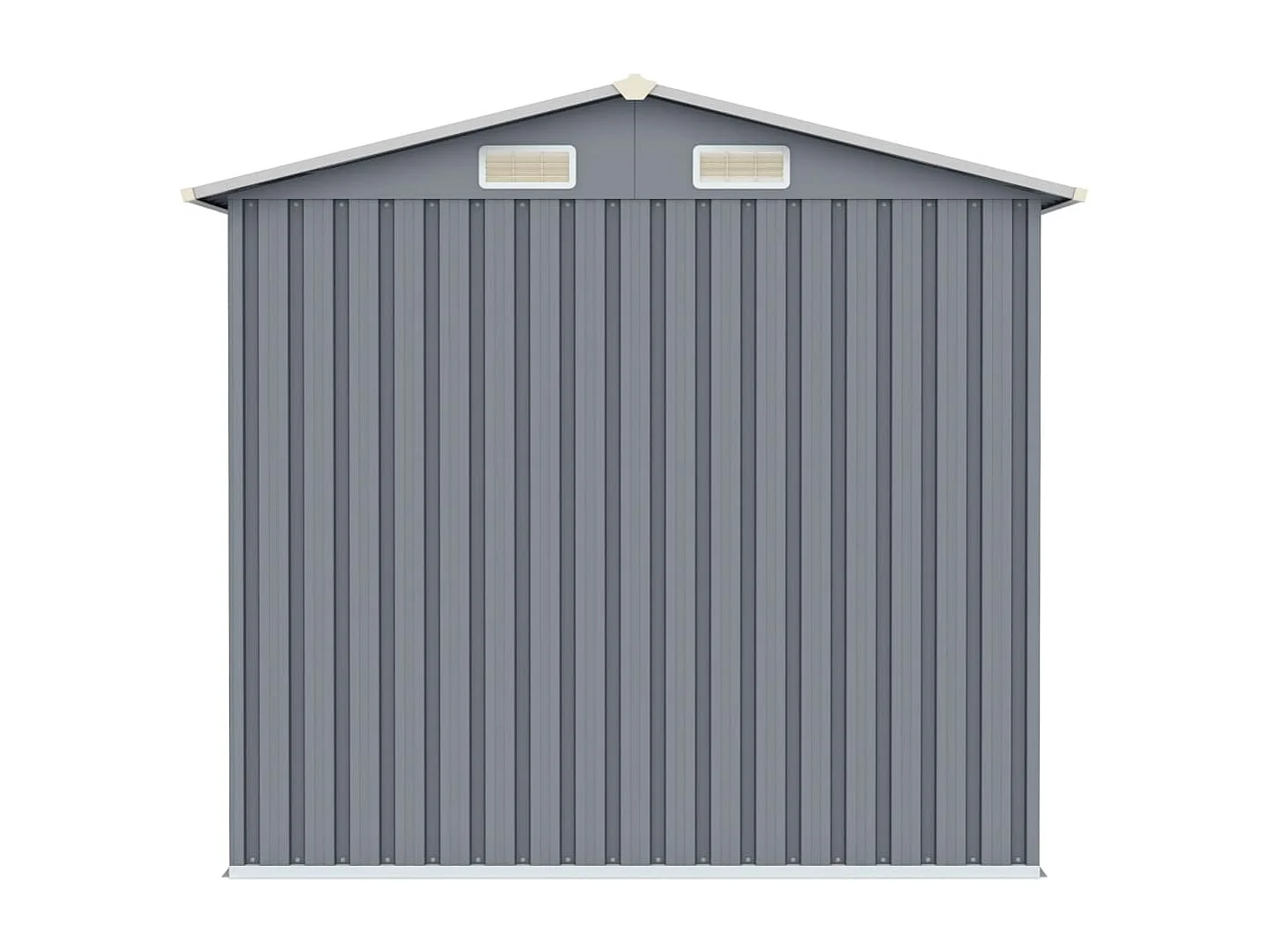 Abri de jardin Gris 205x129x183 Acier galvanisé