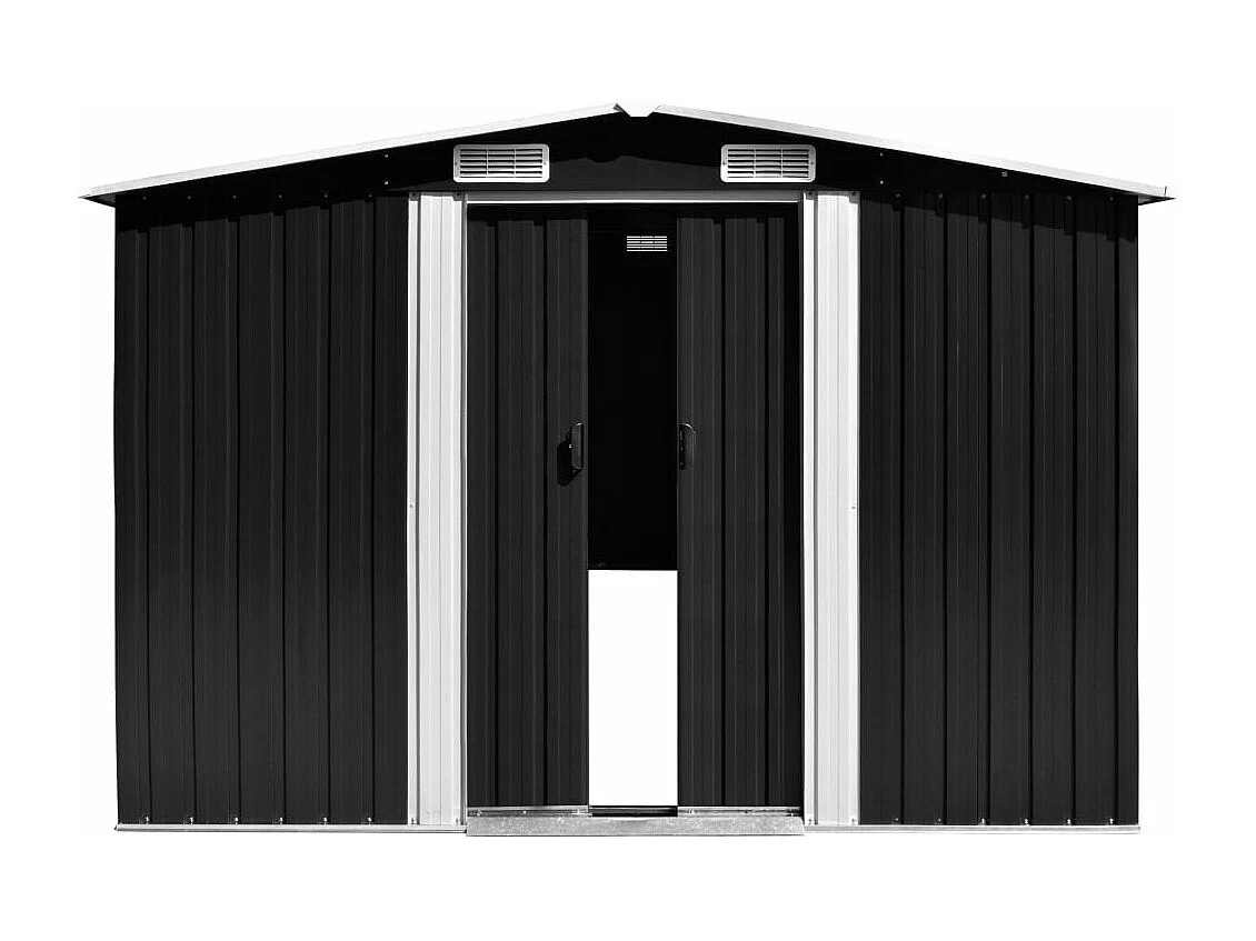 Abri de jardin 257x392x181 Métal Anthracite