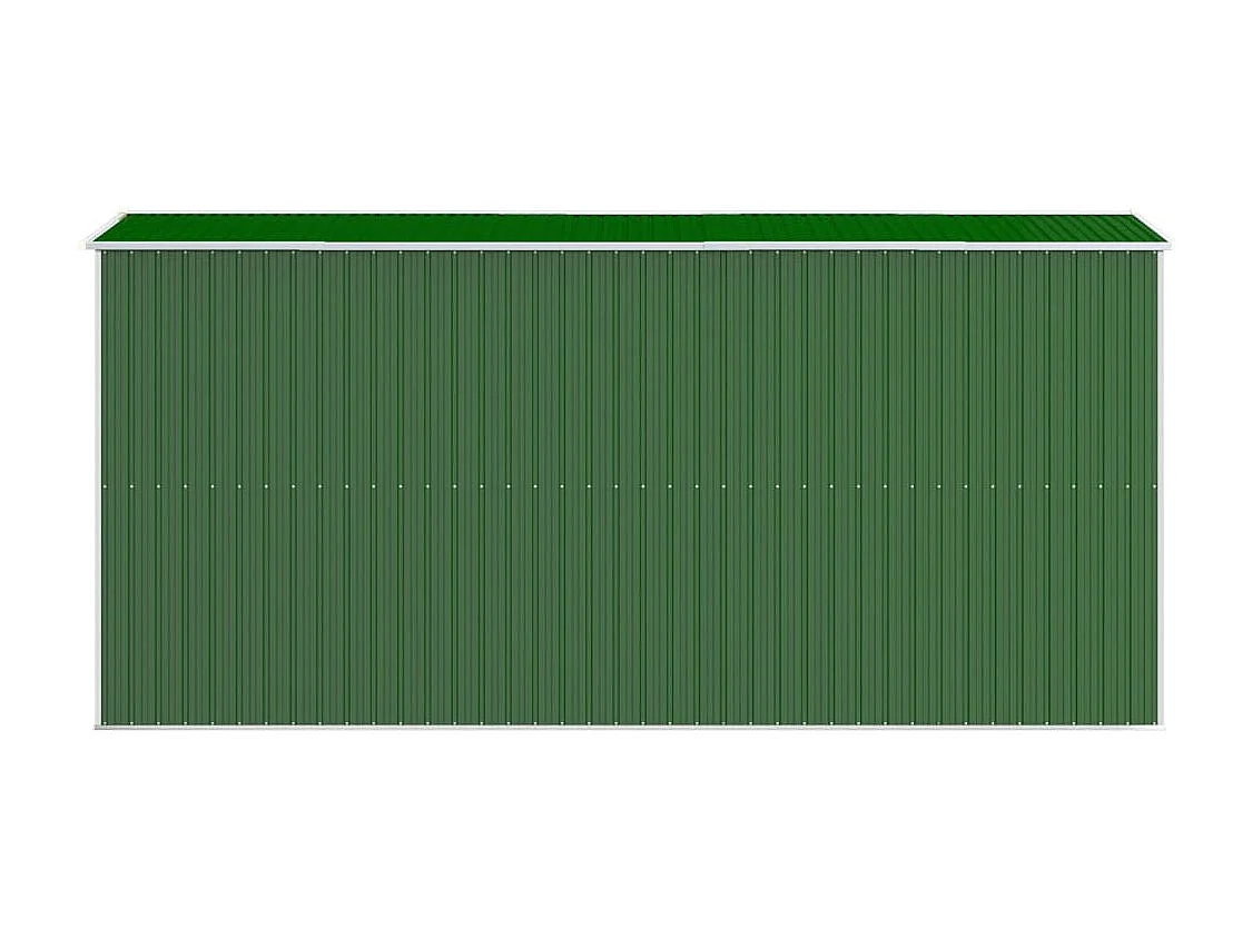 Abri de jardin Vert 192x440x223 Acier galvanisé