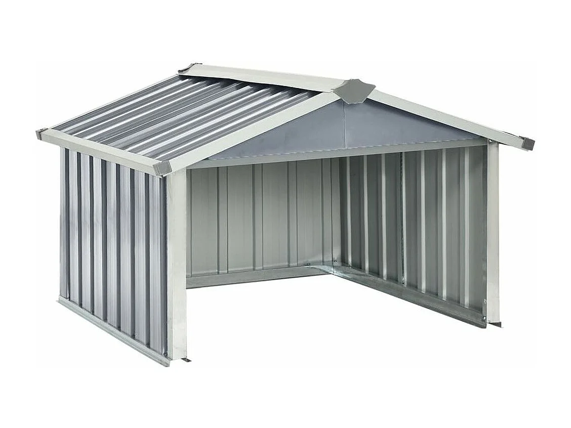 Abri pour robot de jardin 92x97x63 Acier galvanisé Gris
