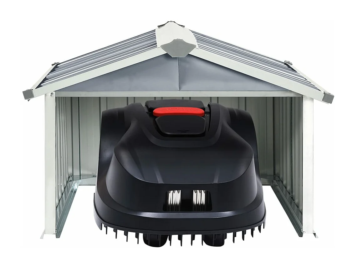 Abri pour robot de jardin 92x97x63 Acier galvanisé Gris