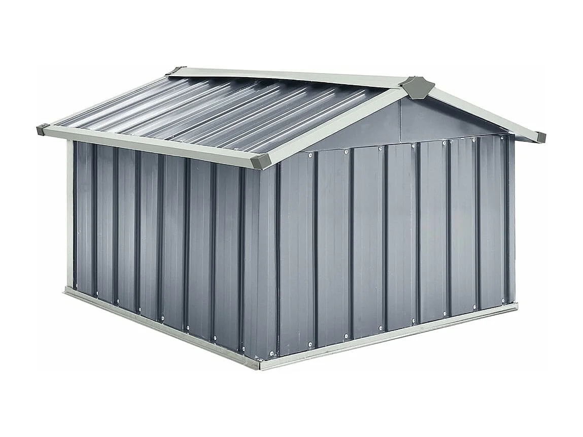 Abri pour robot de jardin 92x97x63 Acier galvanisé Gris