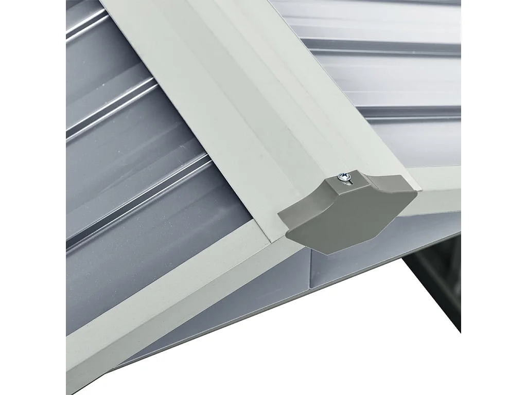 Abri pour robot de jardin 92x97x63 Acier galvanisé Gris