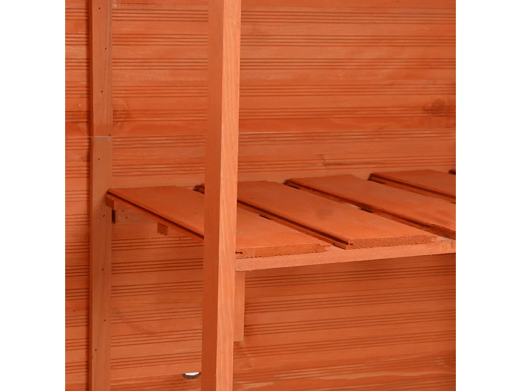 Abri de stockage de jardin 120x50x91 Bois