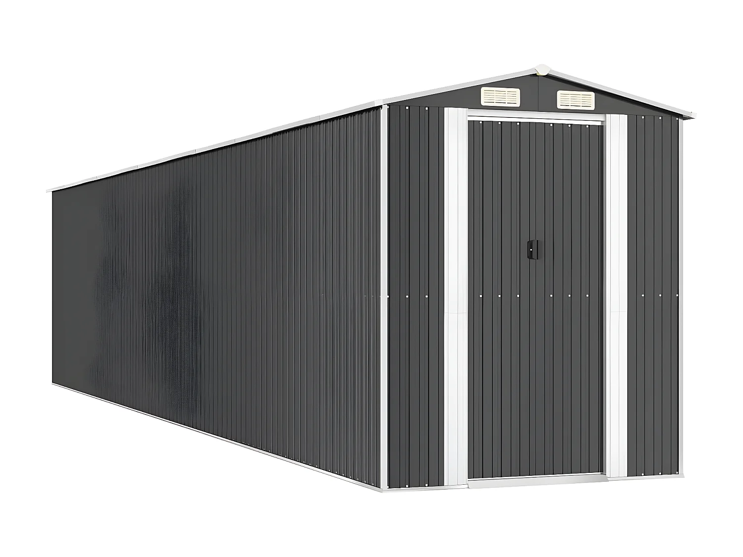 Abri de jardin Anthracite 192x938x223 Acier galvanisé