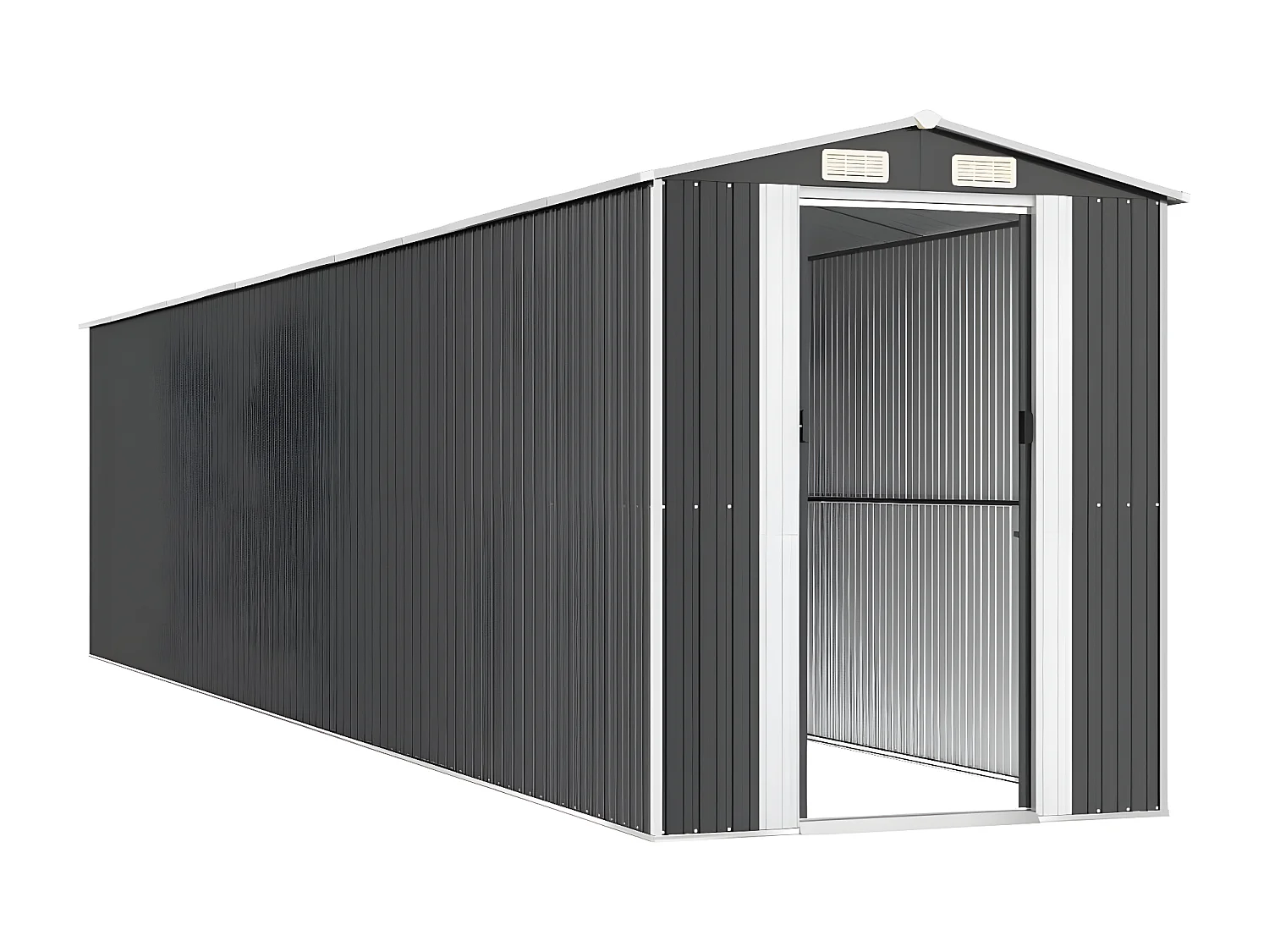 Abri de jardin Anthracite 192x938x223 Acier galvanisé