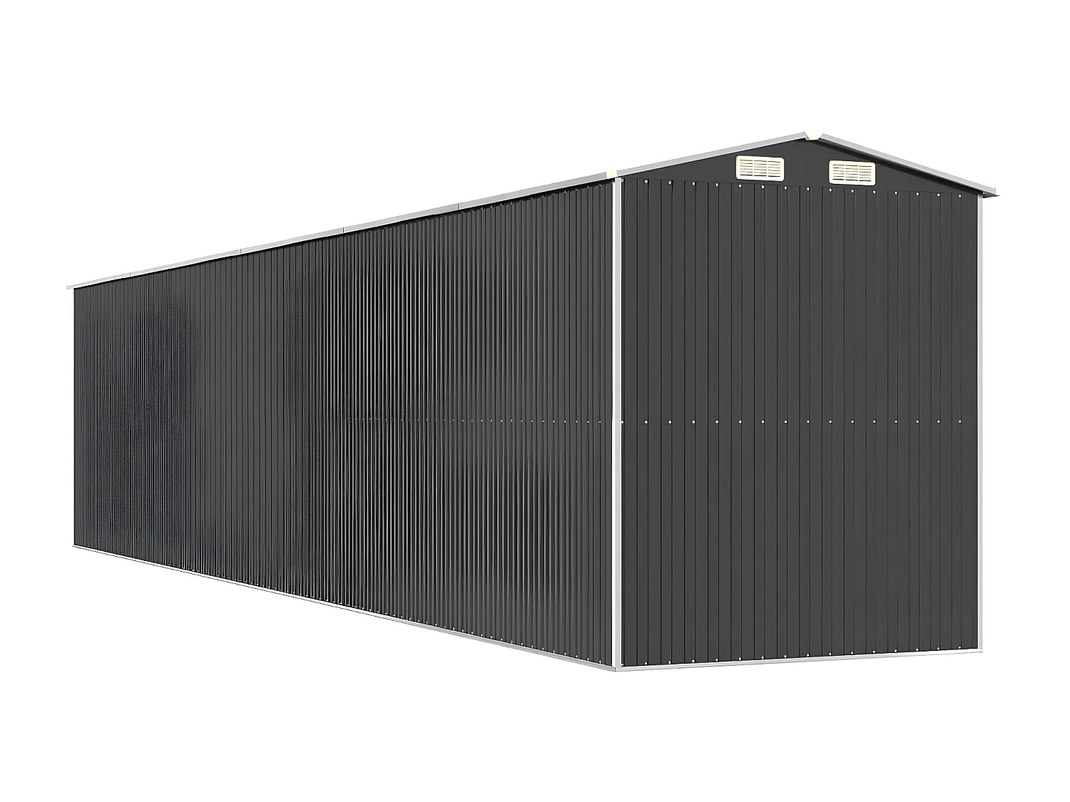 Abri de jardin Anthracite 192x938x223 Acier galvanisé