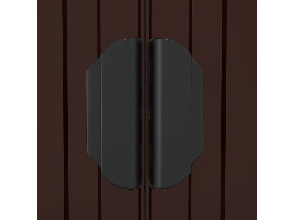 Abri de jardin Marron foncé 192x855x223 Acier galvanisé