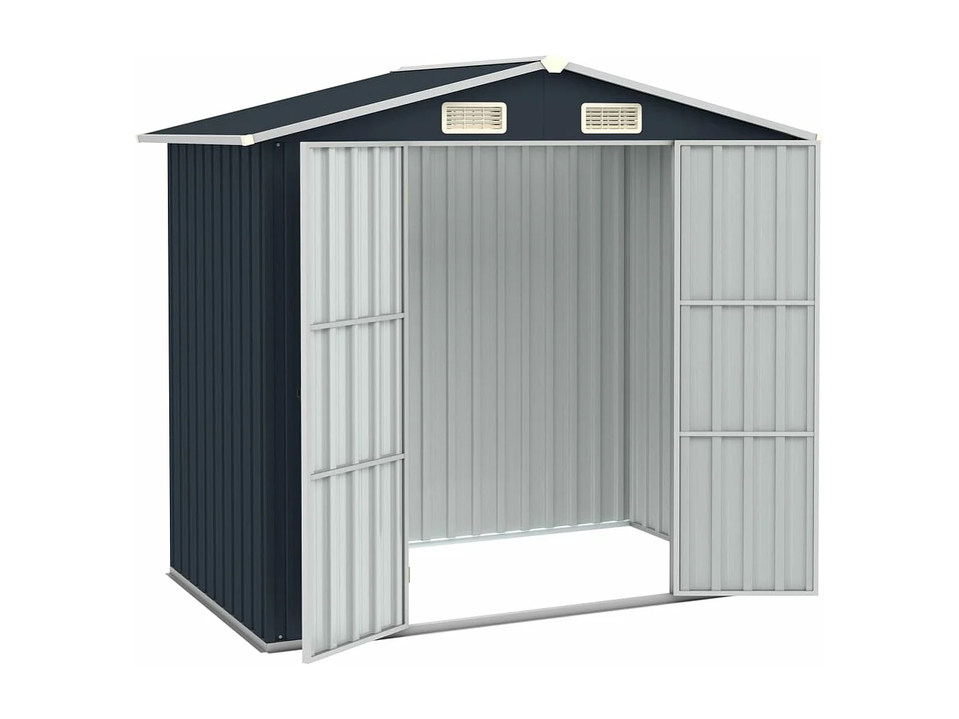 Abri de jardin Anthracite 205x129x183 Acier galvanisé