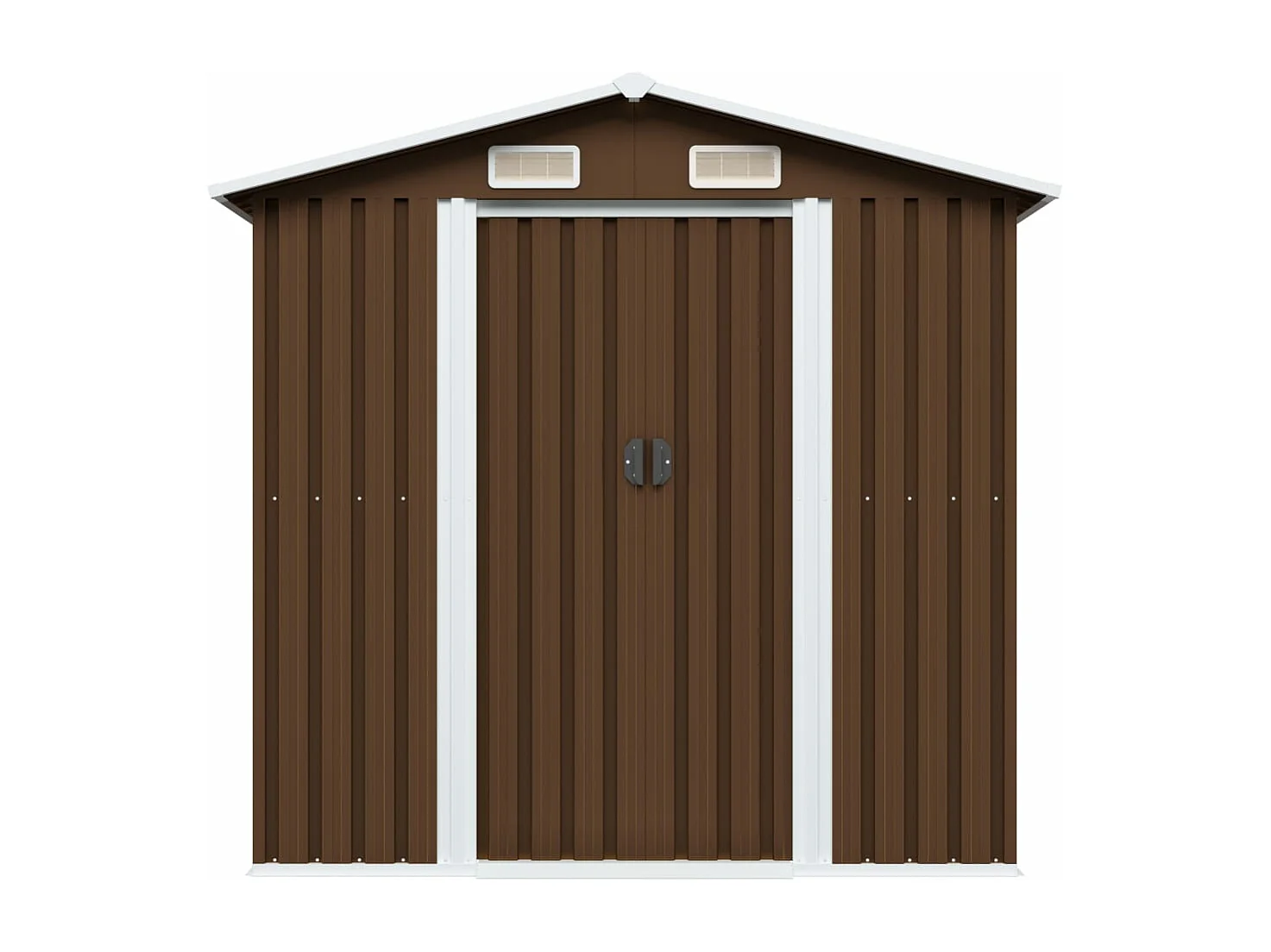 Abri de stockage pour jardin Marron 204x132x186 Acier