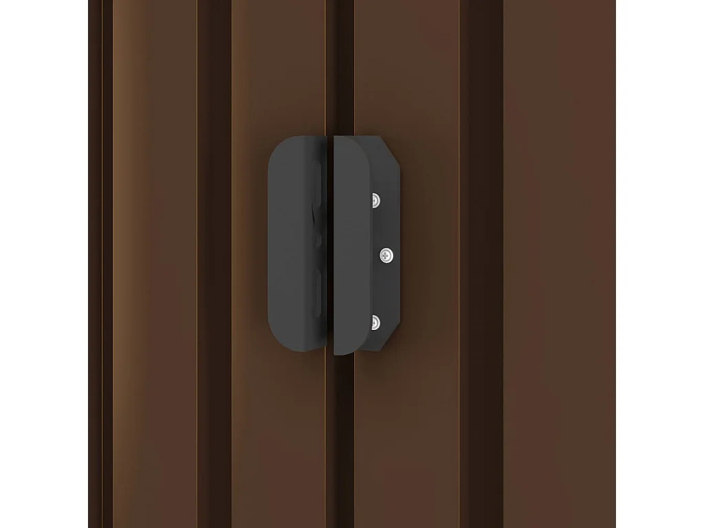 Abri de stockage pour jardin Marron 204x132x186 Acier