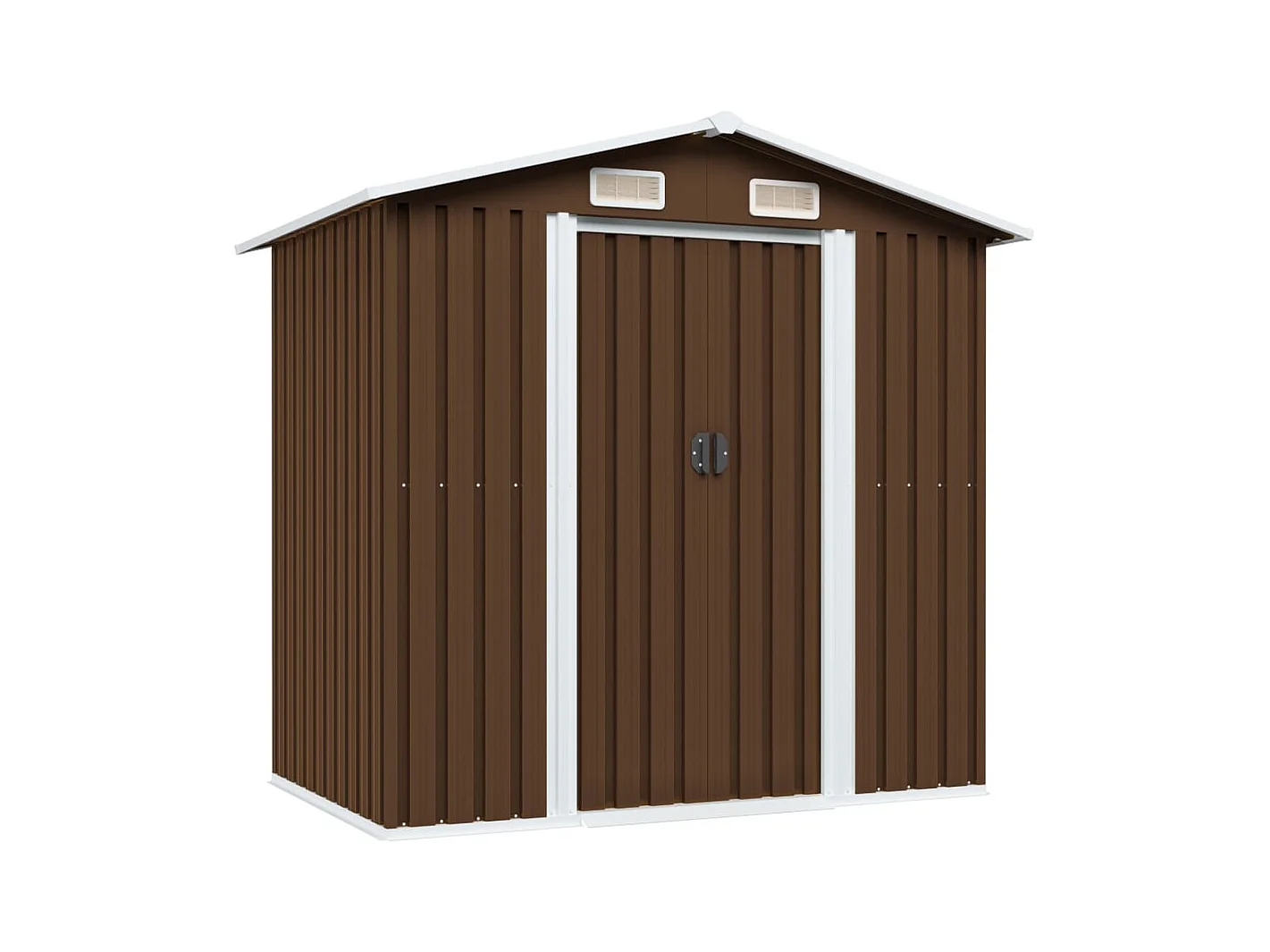 Abri de stockage pour jardin Marron 204x132x186 Acier