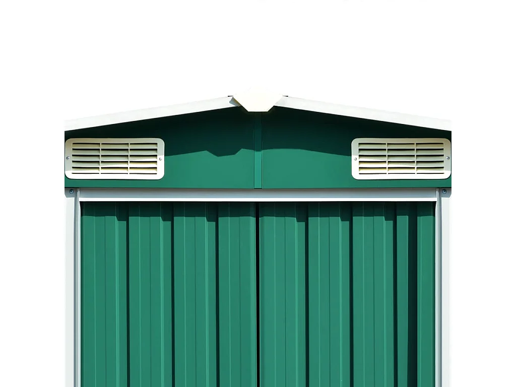 Abri de jardin Vert 257x779x181 Acier galvanisé