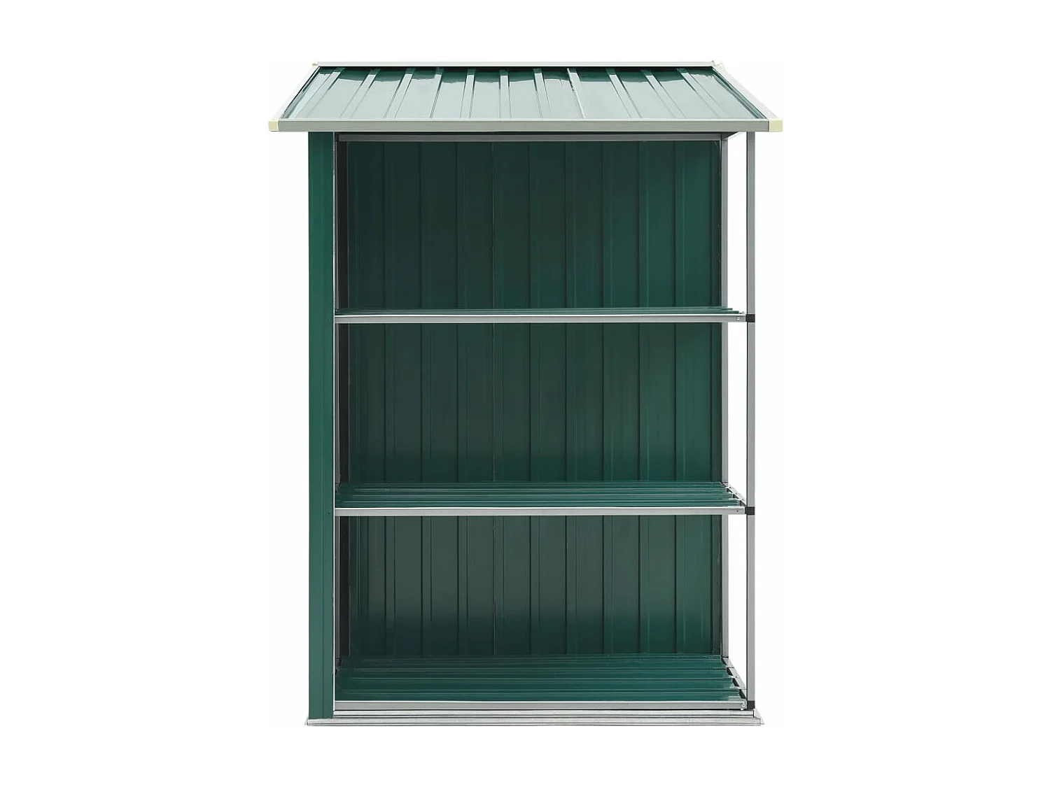Abri de jardin avec étagère Vert 205x130x183 Fer