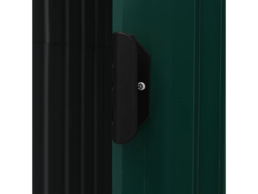 Abri de jardin avec étagère Vert 205x130x183 Fer