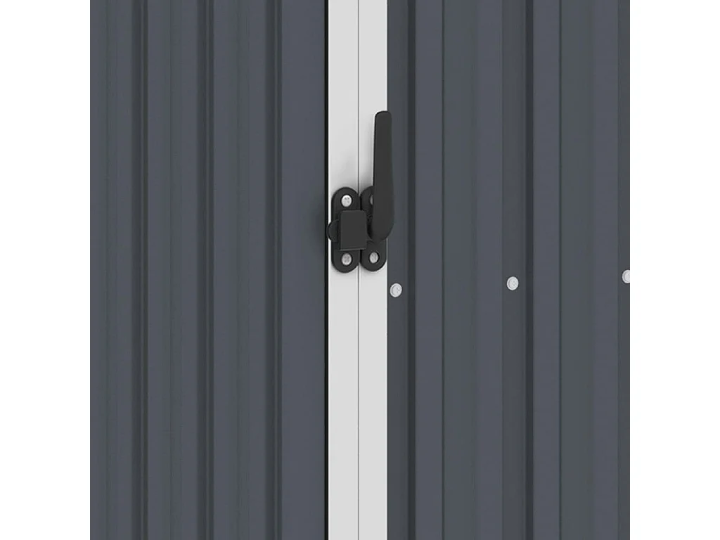 Abri à bois de jardin Anthracite 245x98x159 Acier galvanisé