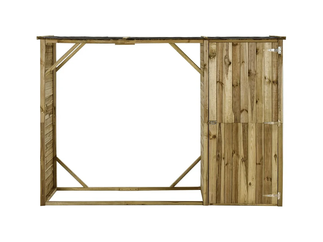 Abri d'outils de jardin Pin 253 x 80x170