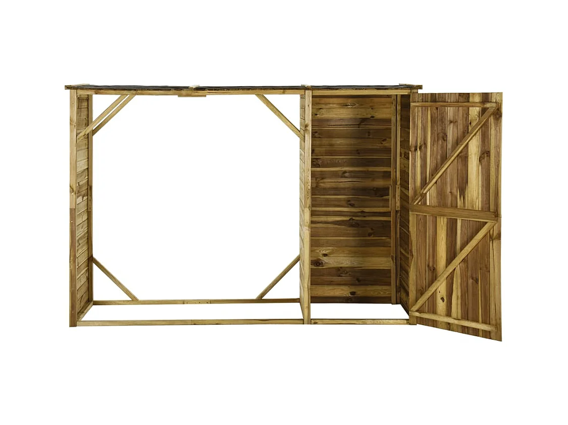 Abri d'outils de jardin Pin 253 x 80x170