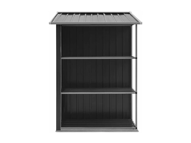 Abri de jardin avec étagère Anthracite 205x130x183 Fer