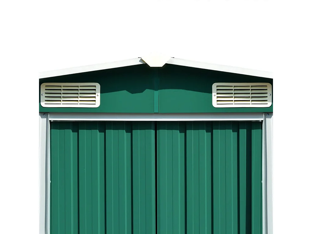 Abri de jardin 257x580x181 Métal Vert
