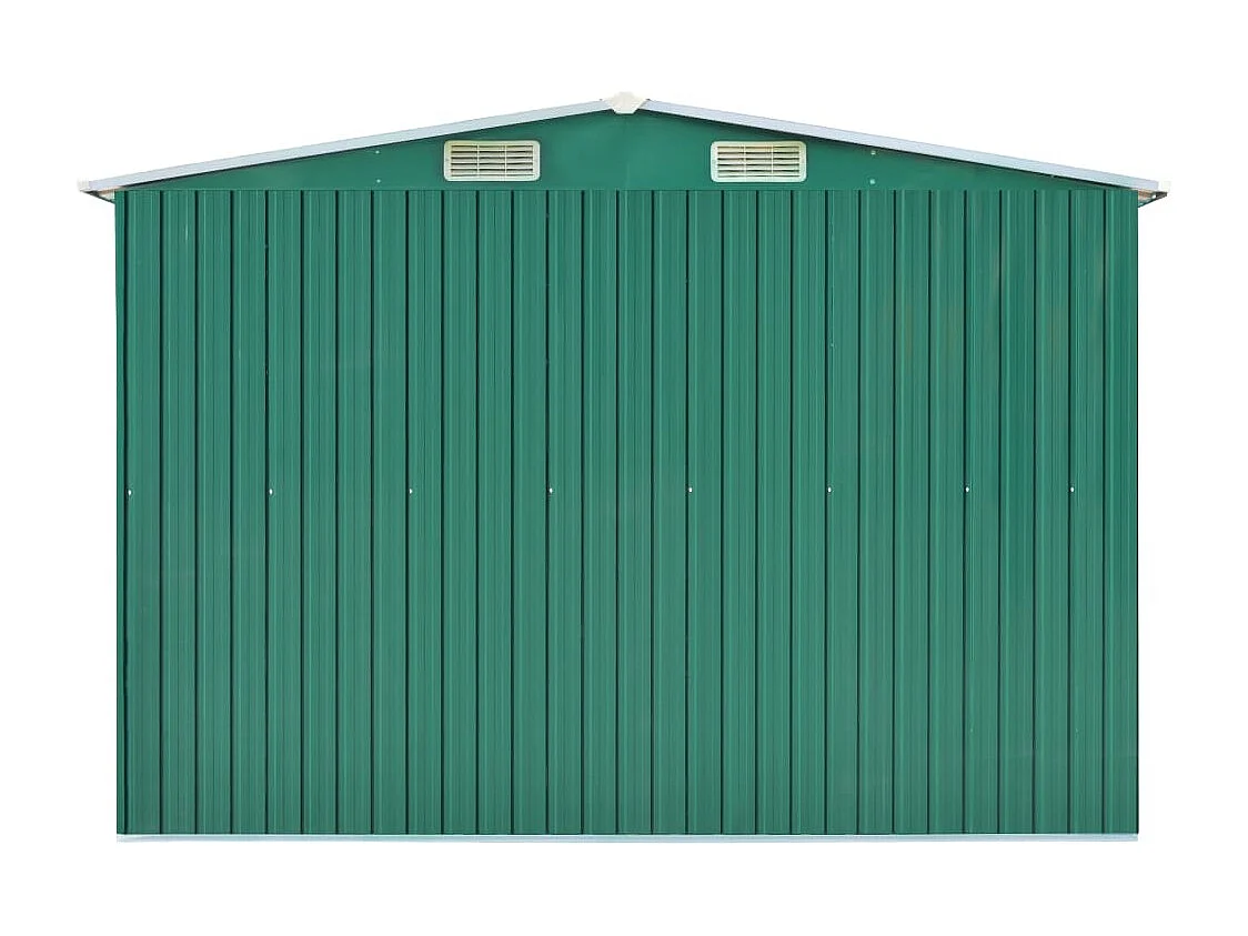 Abri de jardin 257x580x181 Métal Vert