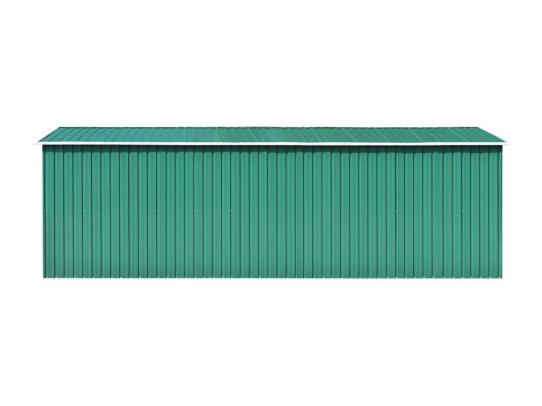 Abri de jardin 257x580x181 Métal Vert
