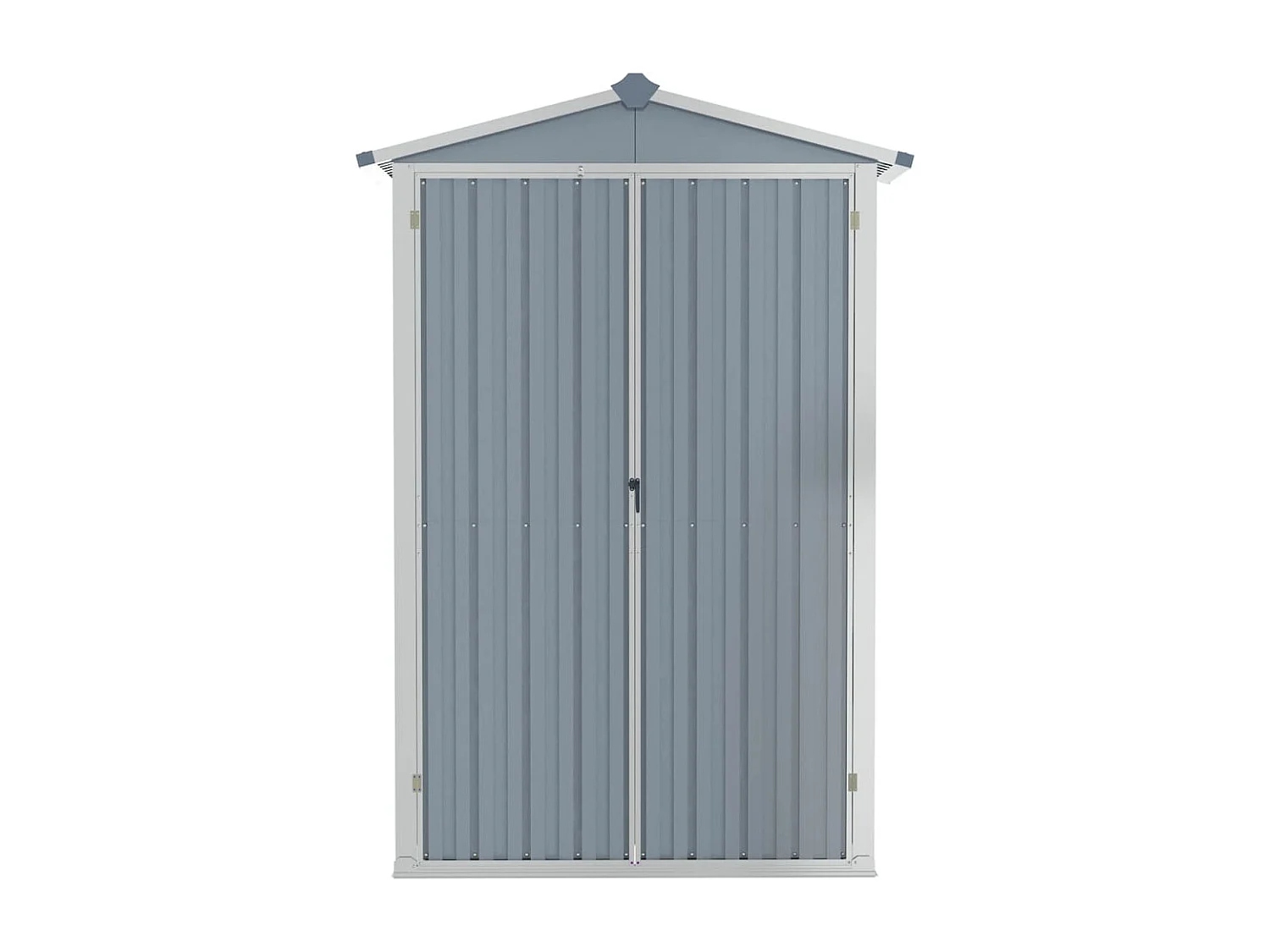 Abri de jardin Gris 107,5x46x183 Acier galvanisé