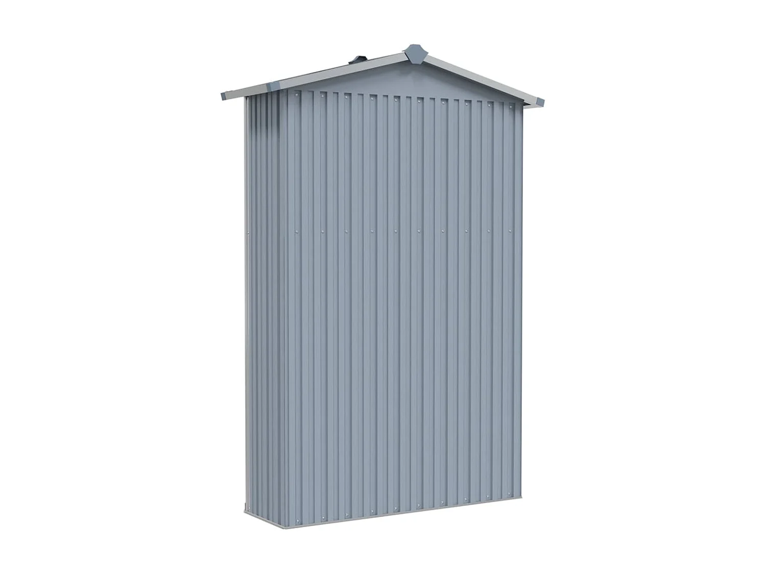 Abri de jardin Gris 107,5x46x183 Acier galvanisé