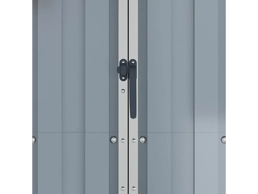 Abri de jardin Gris 107,5x46x183 Acier galvanisé