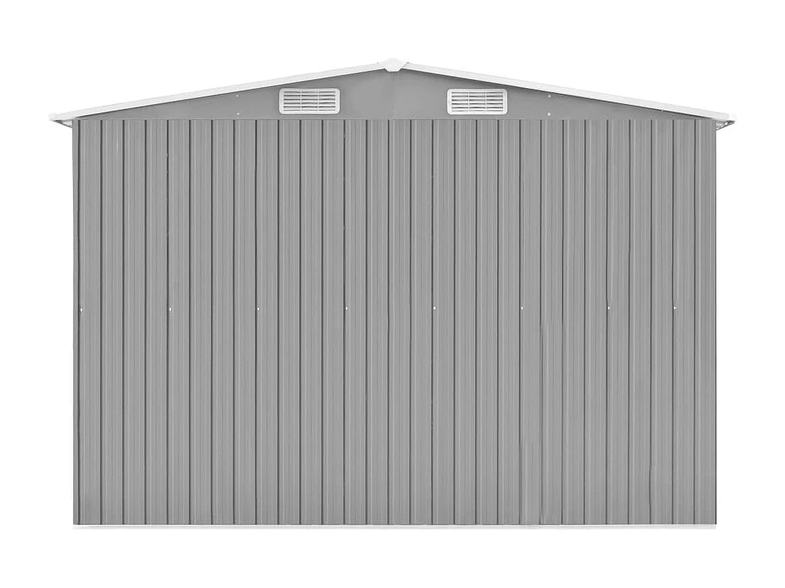 Abri de jardin Gris 257x779x181 Acier galvanisé